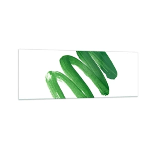 Glass picture - Green Joke - 140x50 cm