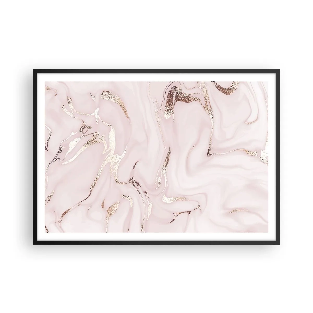 Poster in black frame - In Pink - 100x70 cm