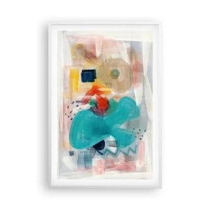 Poster in white frmae - Colourful Game - 61x91 cm