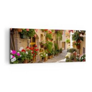 Canvas picture - Flood of Flowers - 100x40 cm