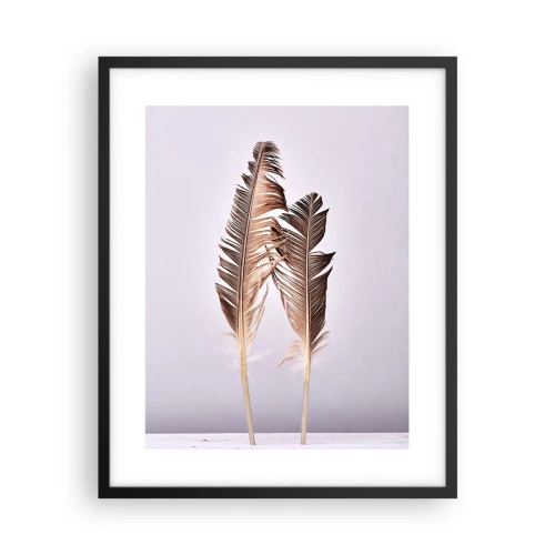 Poster in black frame - Against Nothingness - 40x50 cm