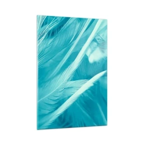 Glass picture - Drowning in Feathers - 80x120 cm