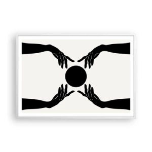 Poster in white frmae - Secret Sign - 100x70 cm