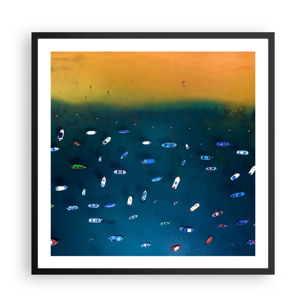 Poster in black frame - Holiday Game - 60x60 cm