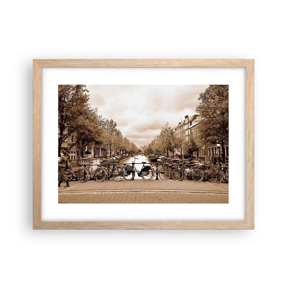 Poster in light oak frame - Dutch Atmosphere - 40x30 cm