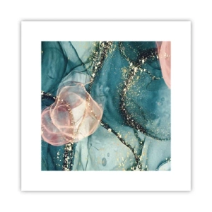 Poster - Silm Blue, Tulle Pink - 30x30 cm