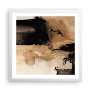 Poster in white frmae - Intriguing Abstract - 50x50 cm