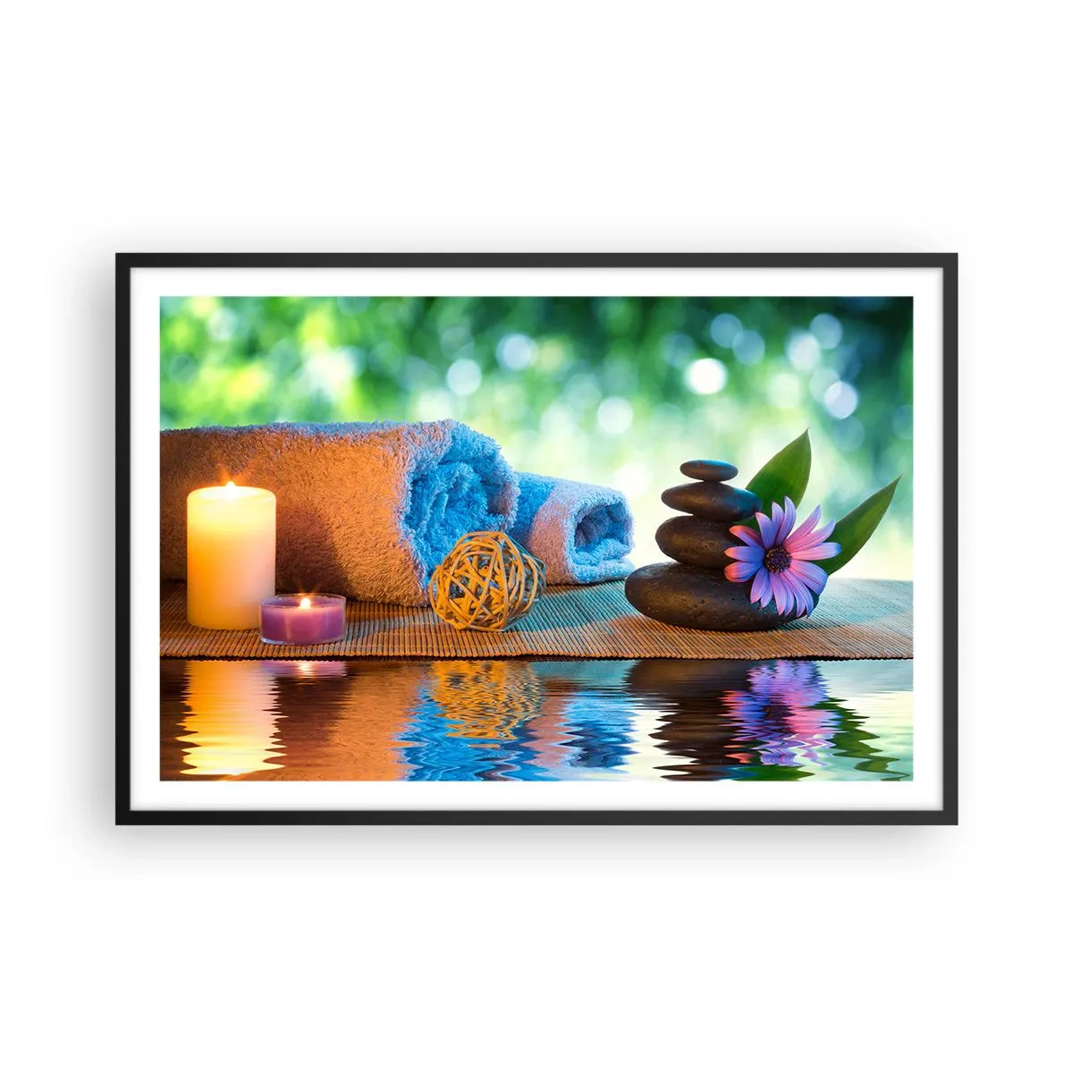 Poster in black frame - Time for the Body - 91x61 cm