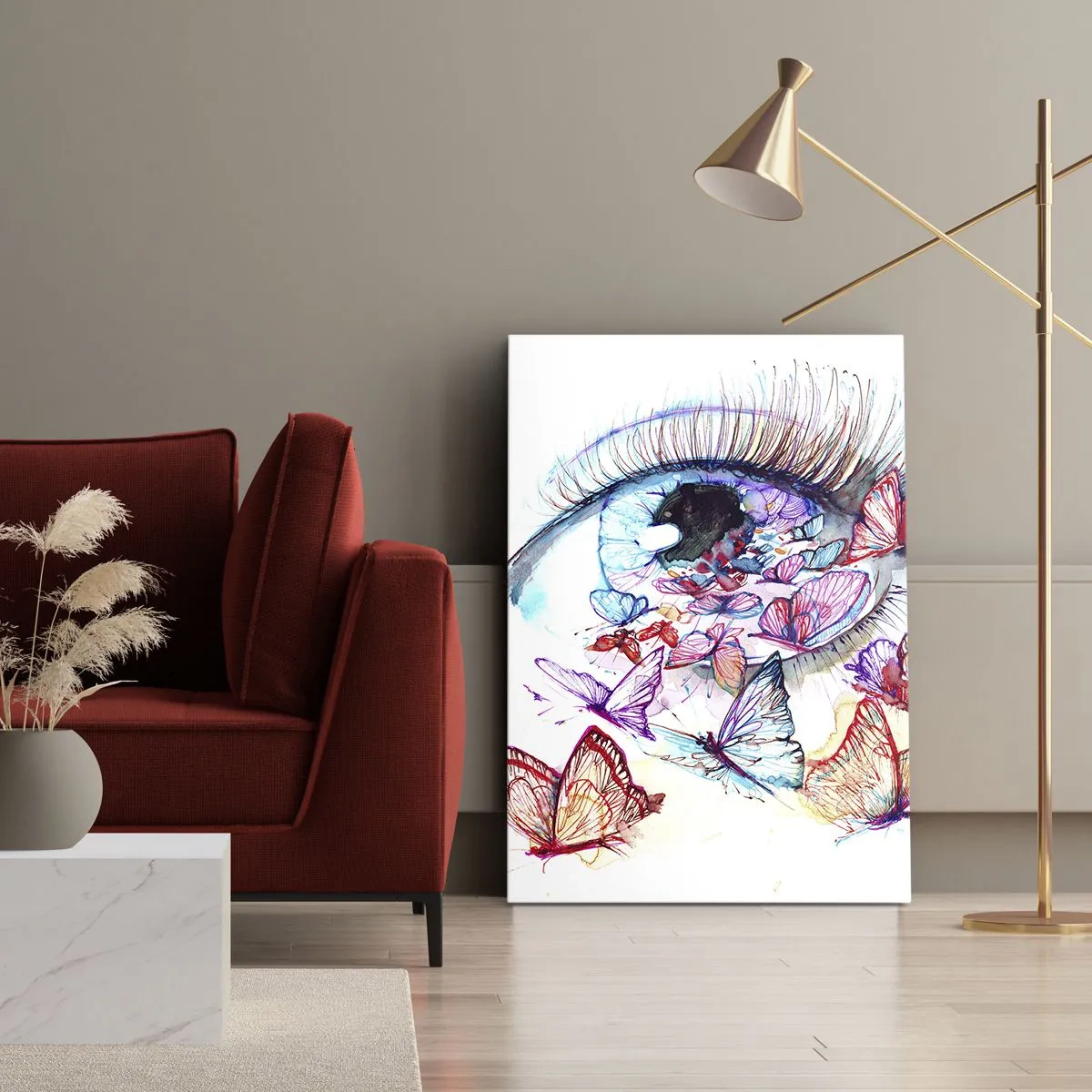 Canvas picture - Fairytale Charm of the Eyes - 55x100 cm