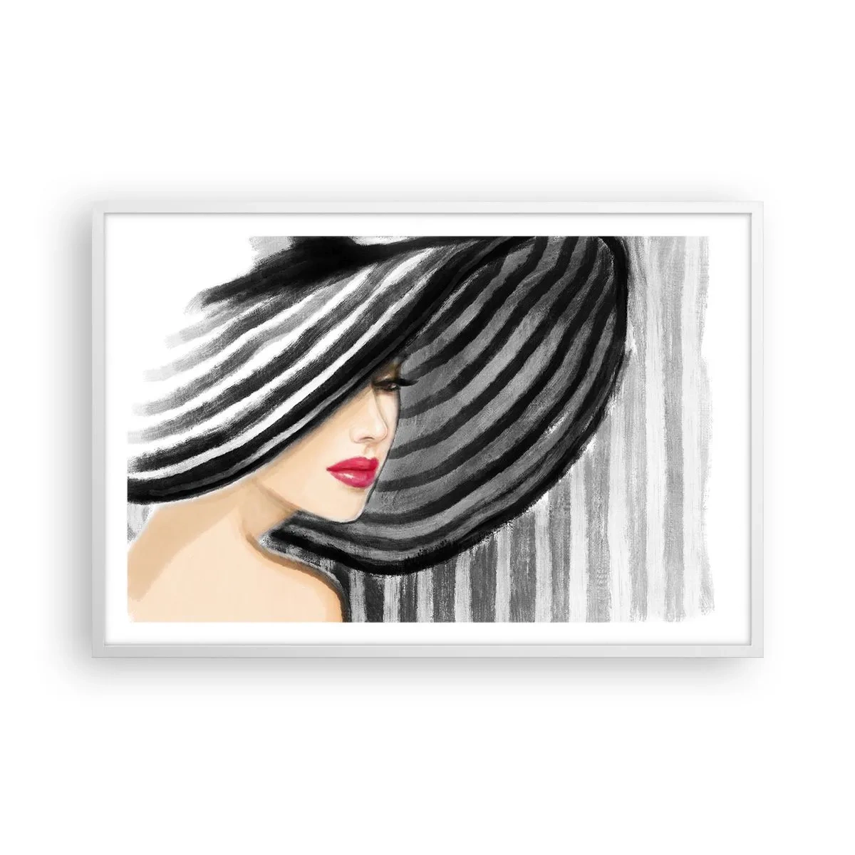 Poster in white frmae - Where Can I Find You? - 91x61 cm