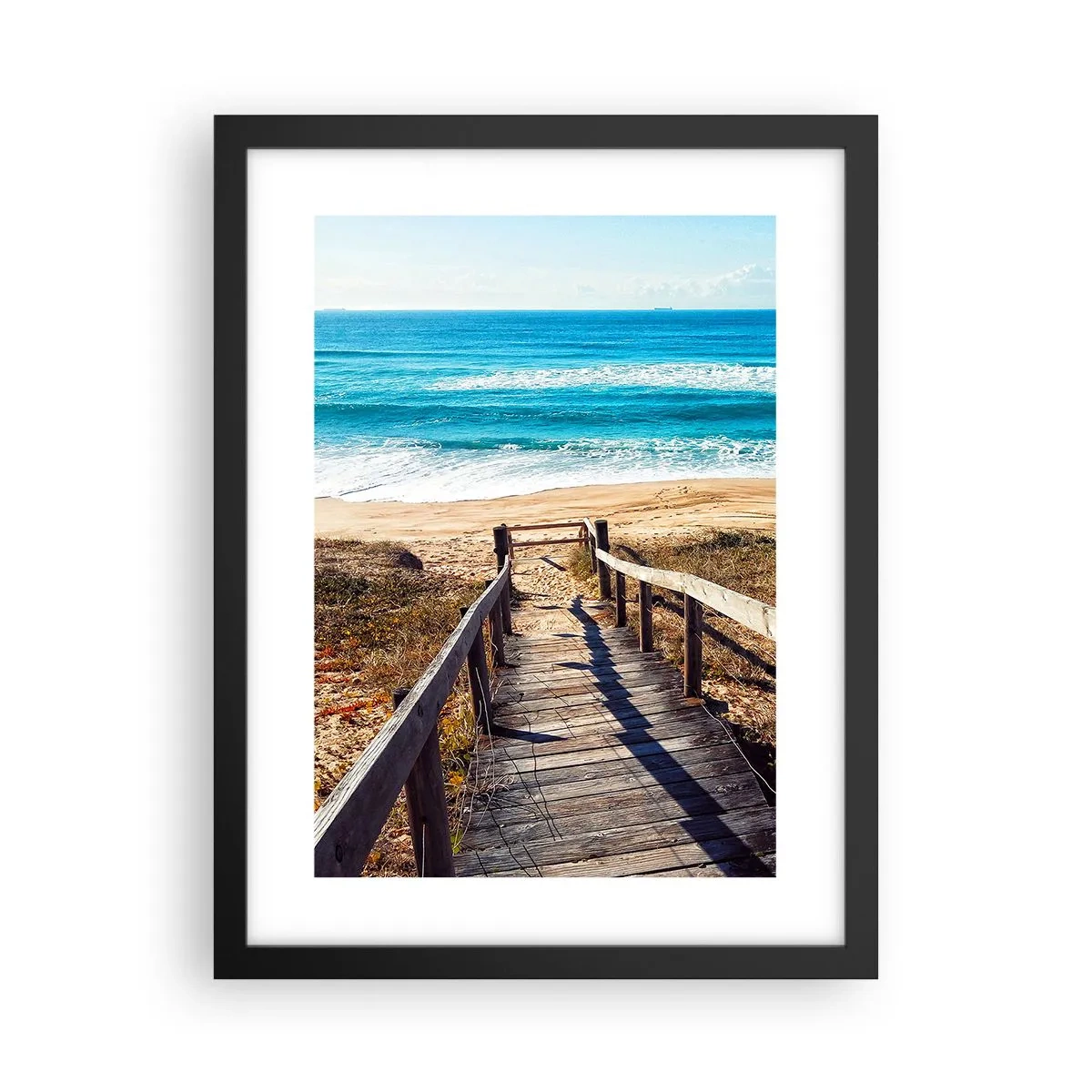 Poster in black frame - Run! - 30x40 cm