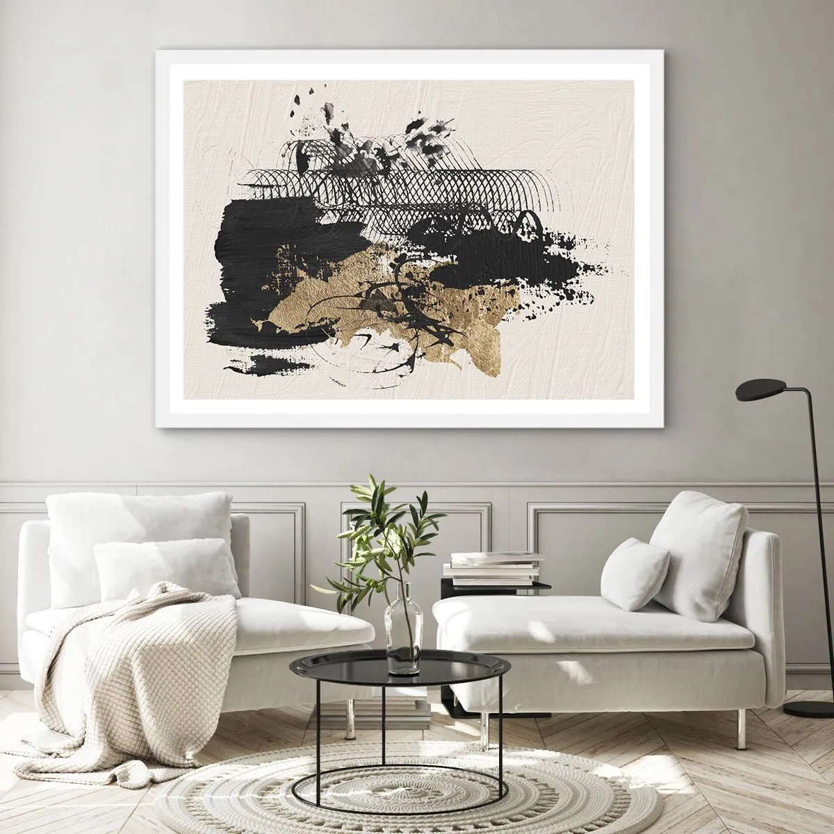 Poster in white frmae - Composition With Passion - 40x30 cm