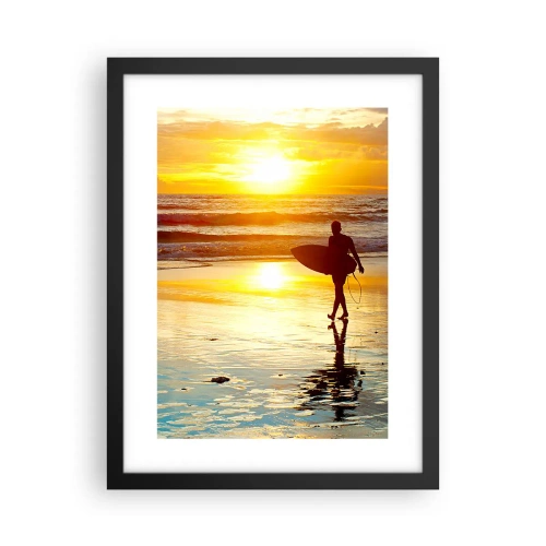 Poster in black frame - Return of a Warrior - 30x40 cm