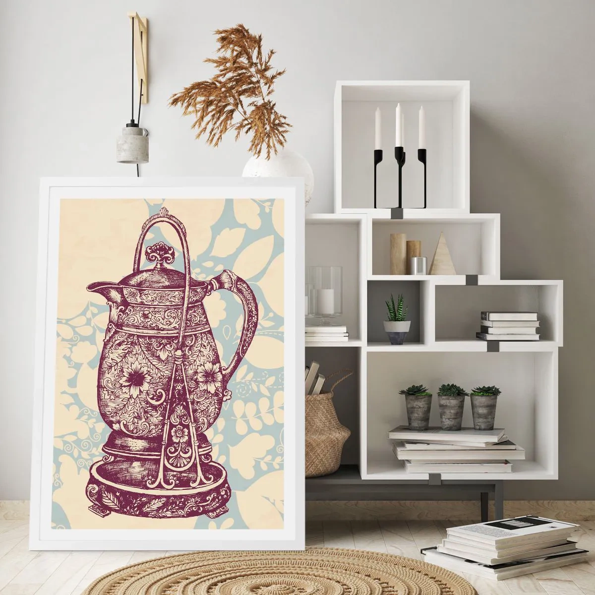 Poster in white frmae - Beauty of Ordinary Life - 70x100 cm