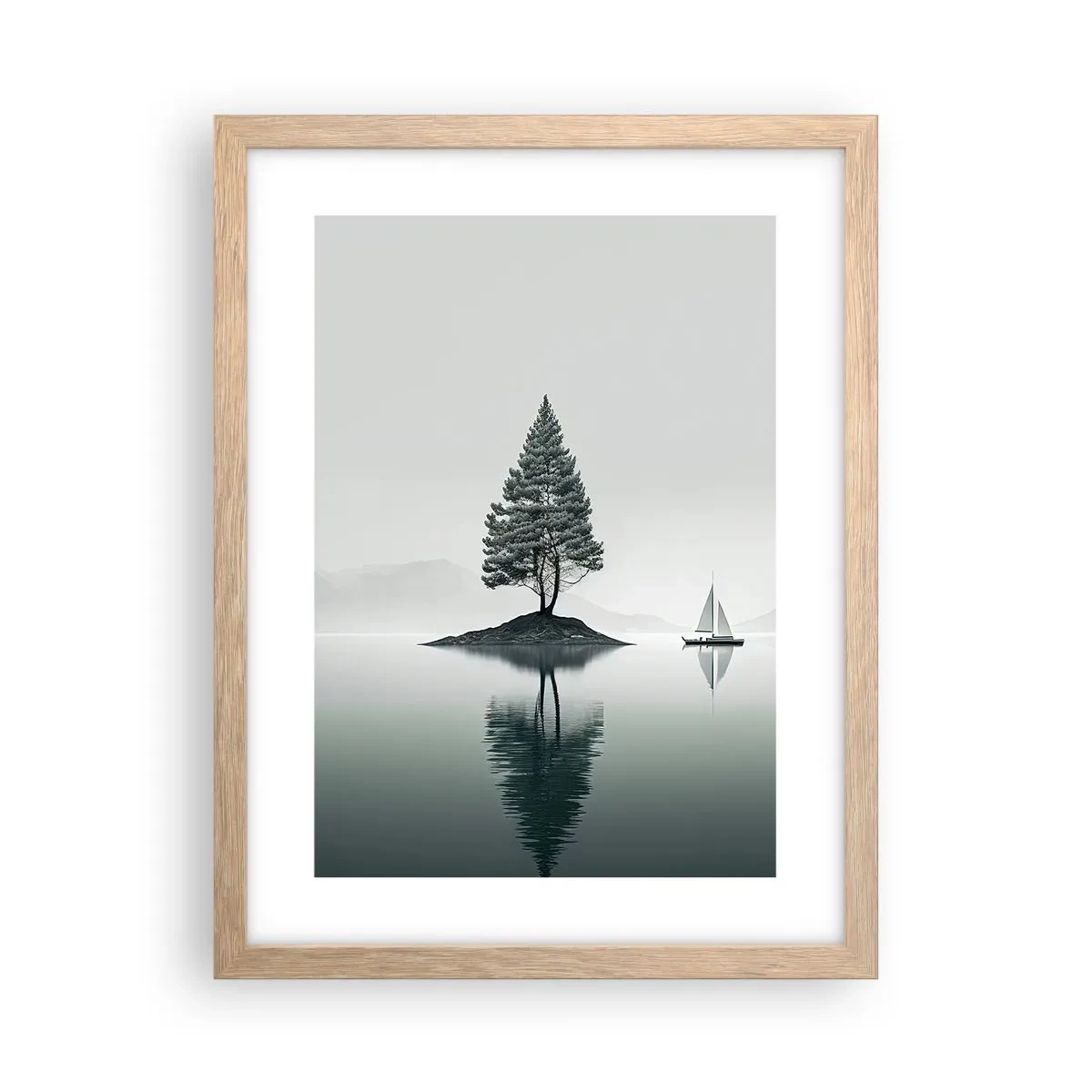 Poster in light oak frame - Daydreaming - 30x40 cm