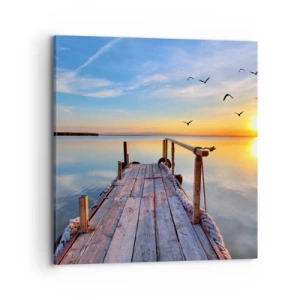 Canvas picture - Walk towards the Sun - 70x70 cm