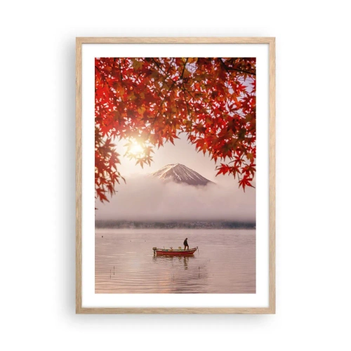 Poster in light oak frame - In Japanese Style - 50x70 cm