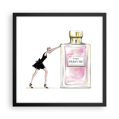 Poster in black frame - The Essence of Womanhood - 40x40 cm