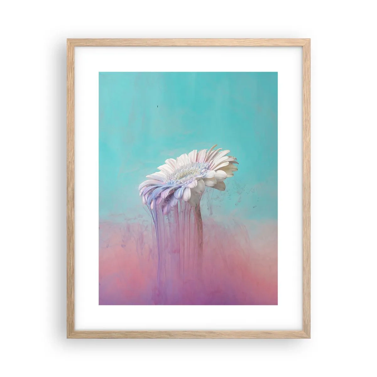 Poster in light oak frame - Afterlife of Flowers - 40x50 cm