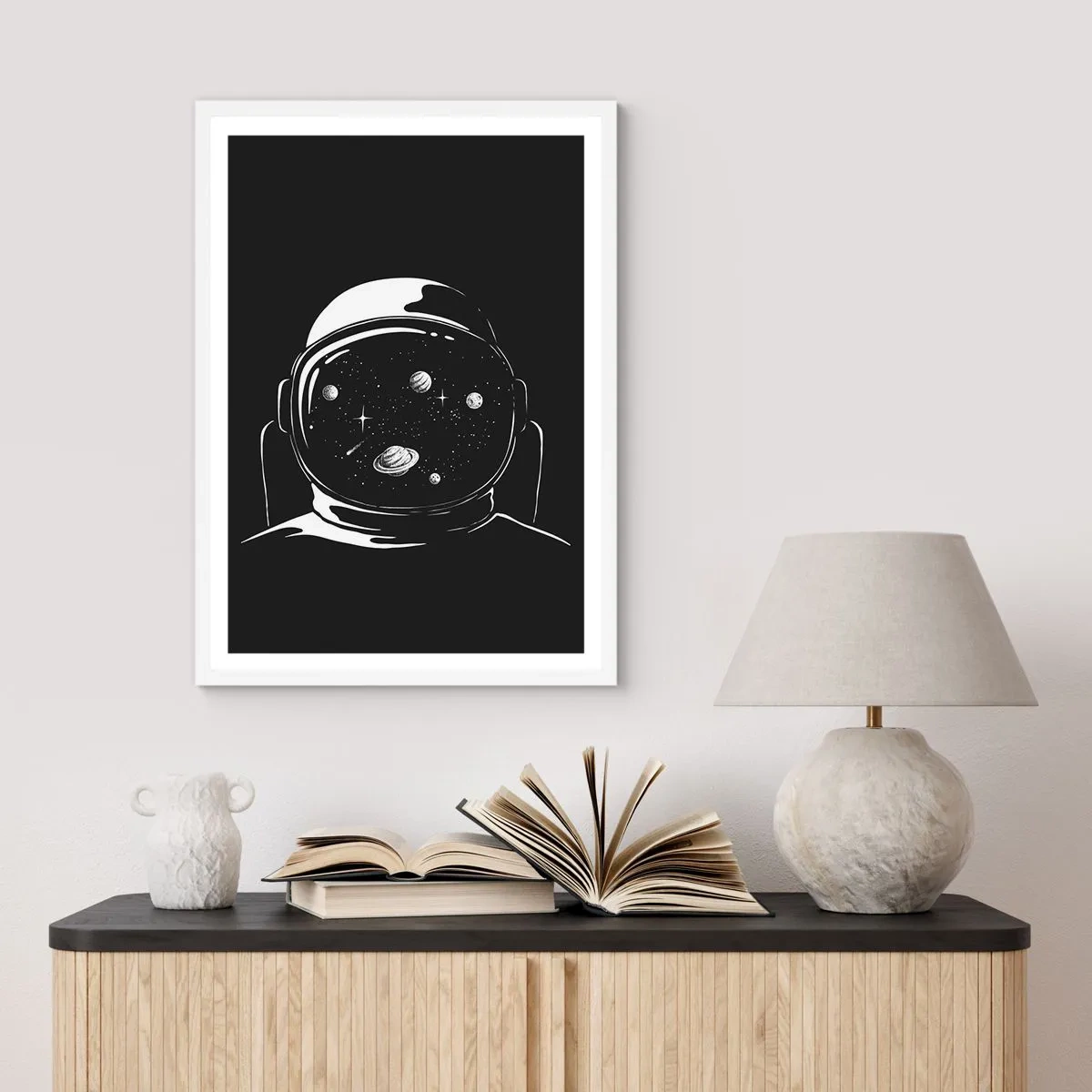 Poster in white frmae - Quite a View - 50x70 cm