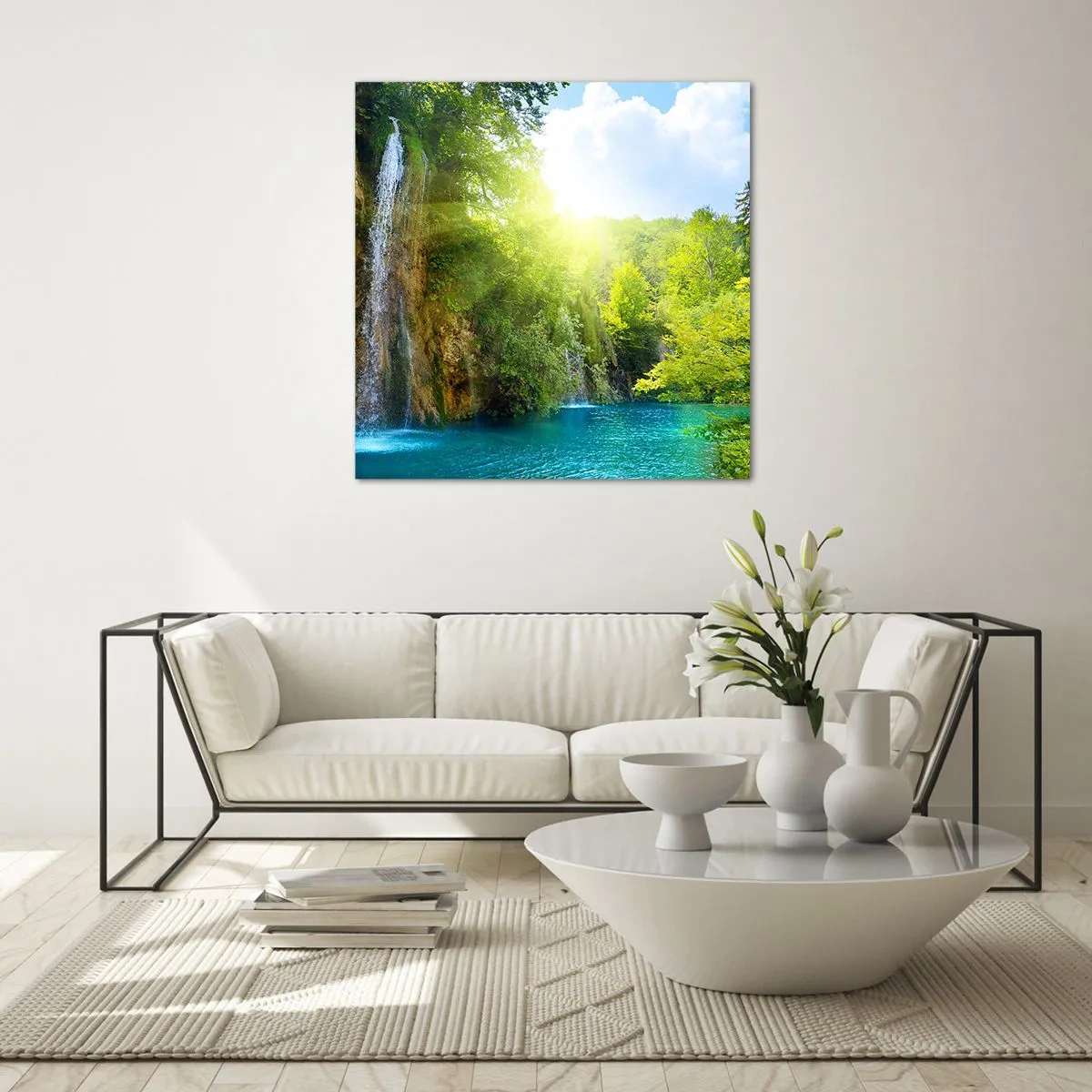 Glass picture - This Must Be Eden - 50x50 cm