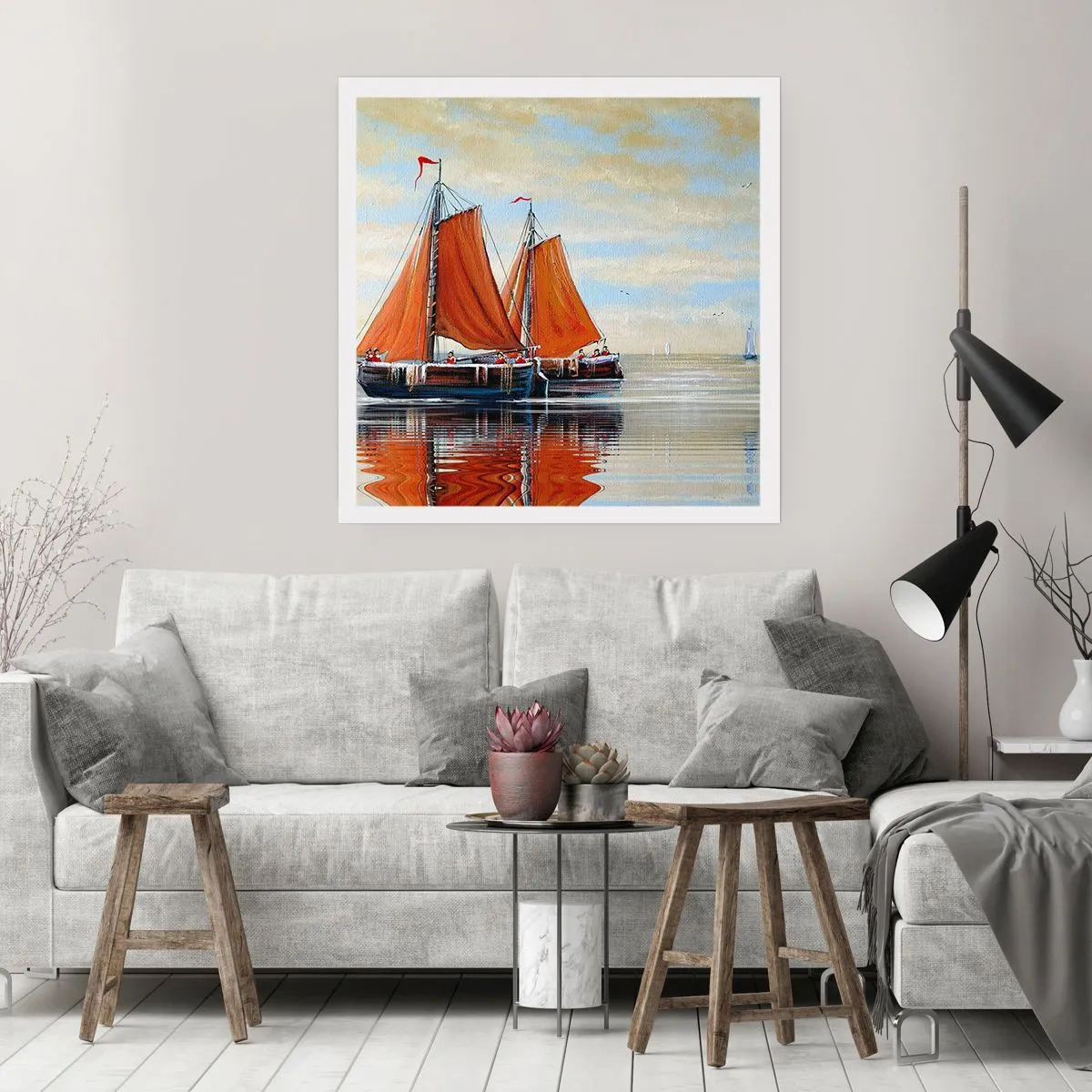 Poster - Ahoy, Sailor, Sail… - 40x40 cm