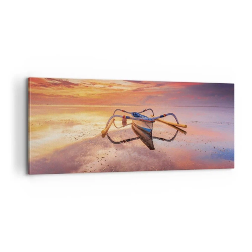 Canvas picture - Tranquility of Tropical Evening - 100x40 cm