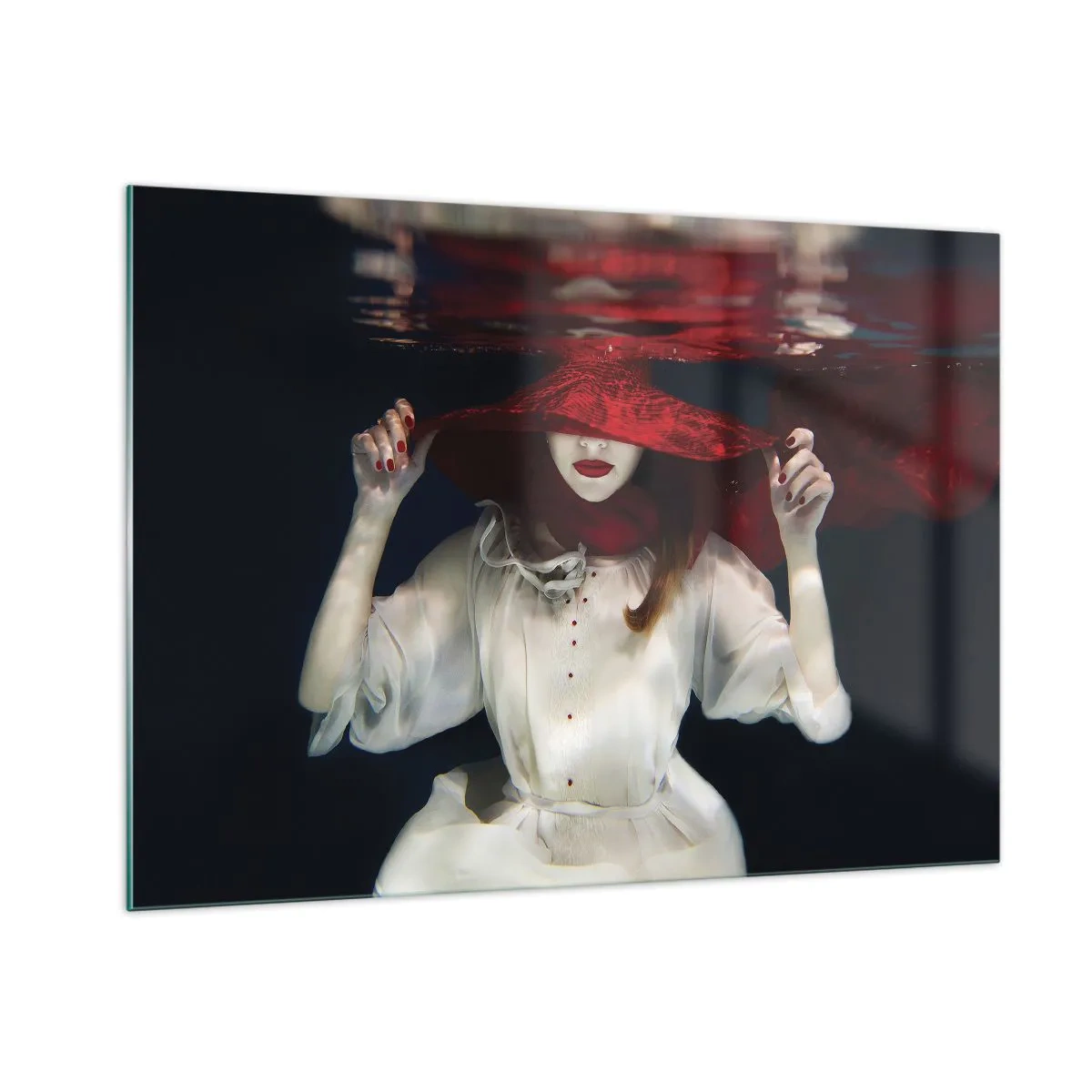Glass picture - Mysterious Woman - 100x70 cm