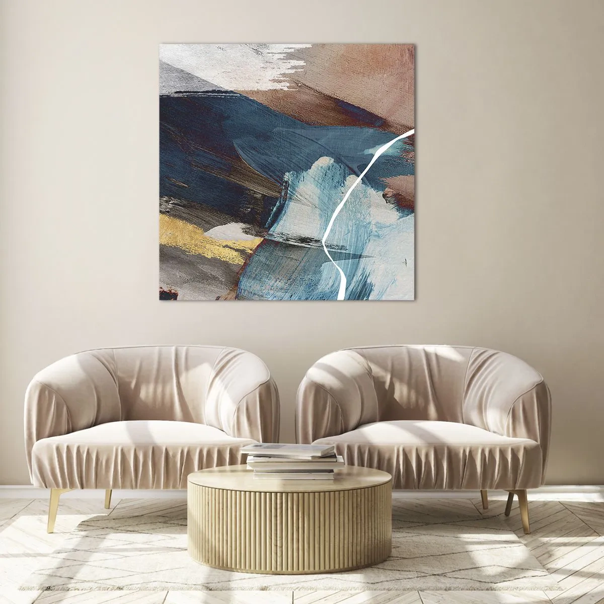 Glass picture - With Panache and Energy - 50x50 cm