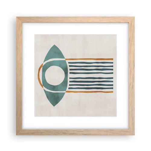 Poster in light oak frame - Signs and Rituals - 30x30 cm