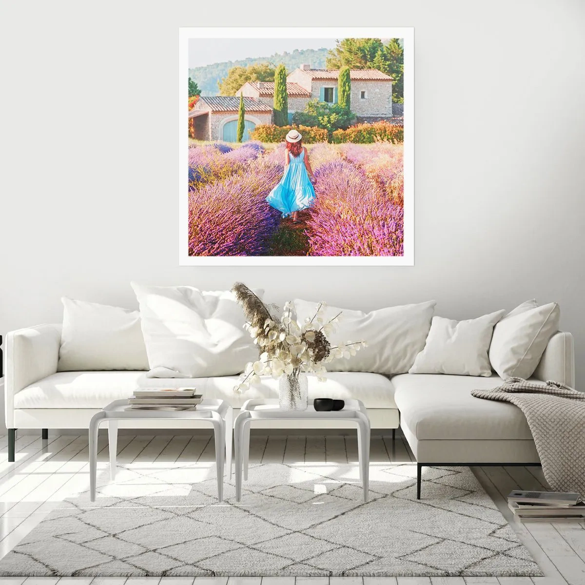 Poster - Lavender Girl - 40x40 cm