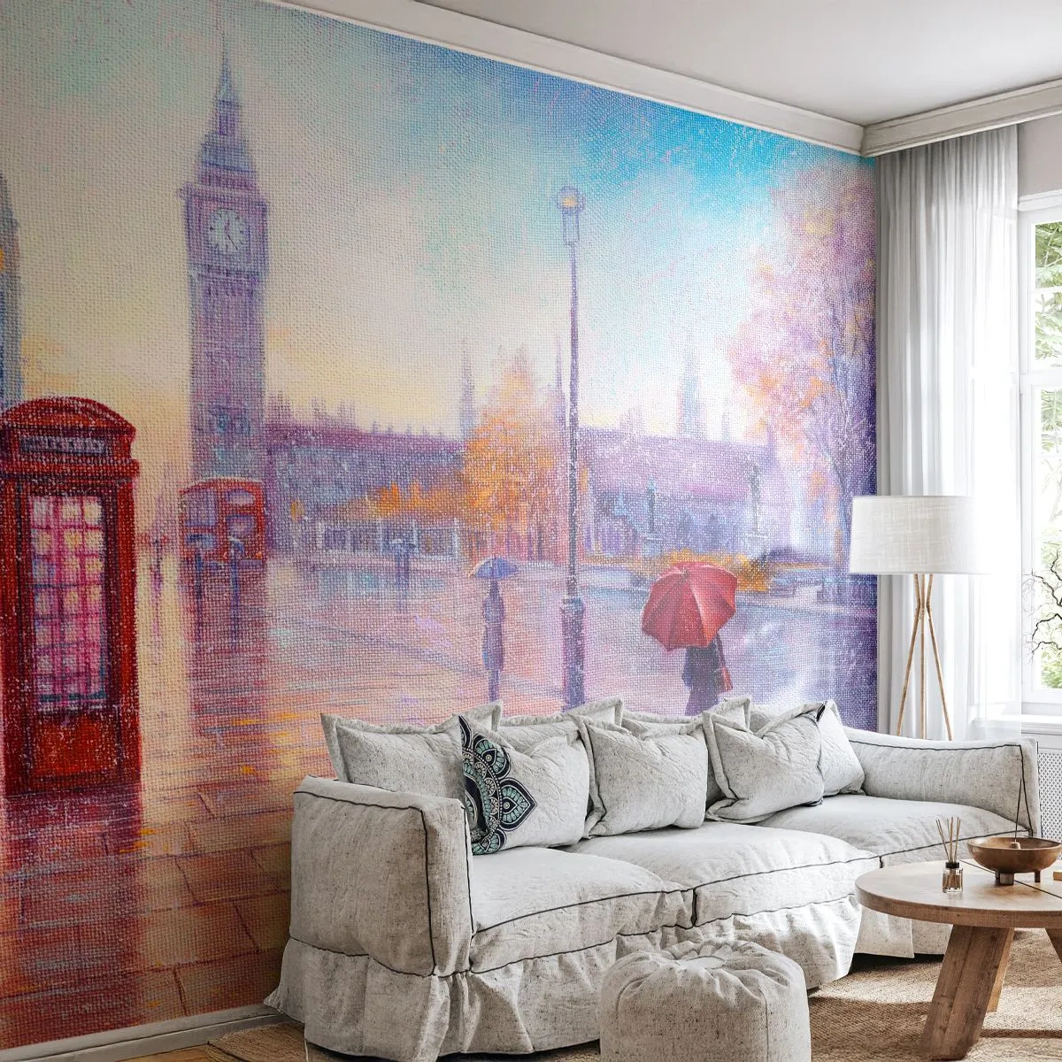 Photo Wallpaper Premium Canvas - London Autumn Day - City, London, Architecture - 500x350 cm