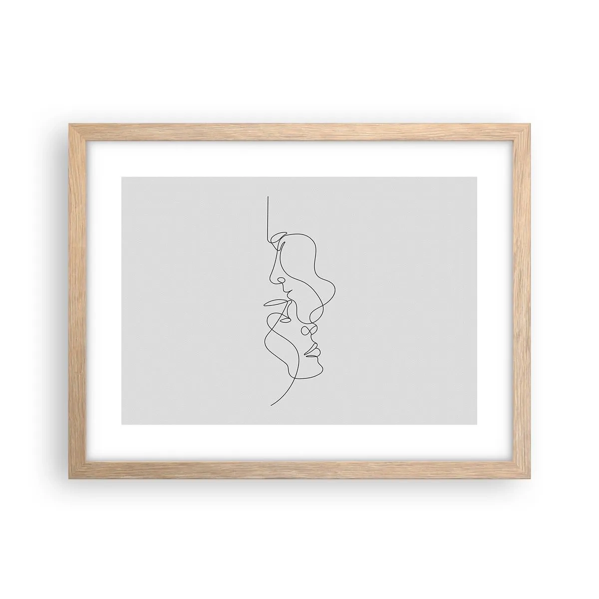 Poster in light oak frame - Ardour of Desires - 40x30 cm