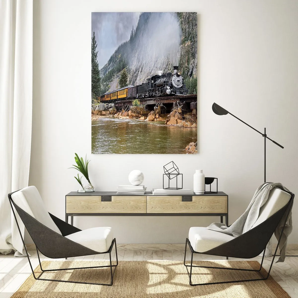 Glass picture - Where Are You off to? - 50x70 cm