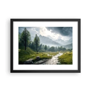 Poster in black frame - There And Back - 40x30 cm