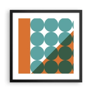 Poster in black frame - Upwards and Diagonally - 40x40 cm
