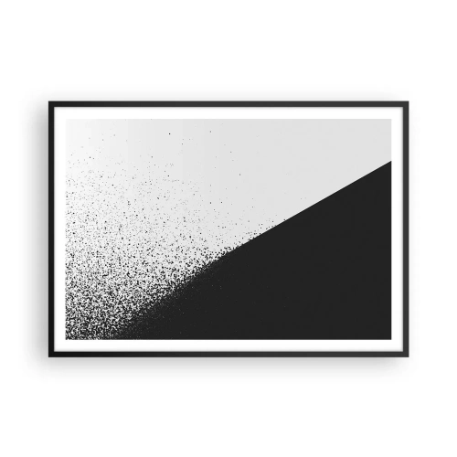Poster in black frame - Faster and More - 100x70 cm