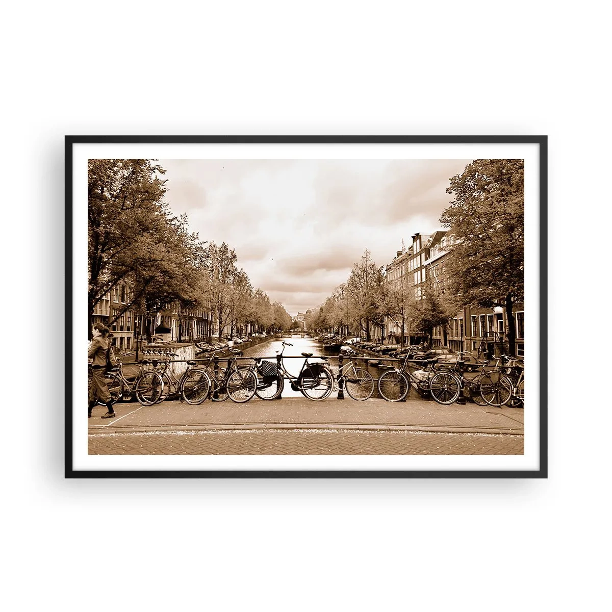Poster in black frame - Dutch Atmosphere - 100x70 cm