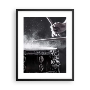 Poster in black frame - Pulse of Music - 40x50 cm