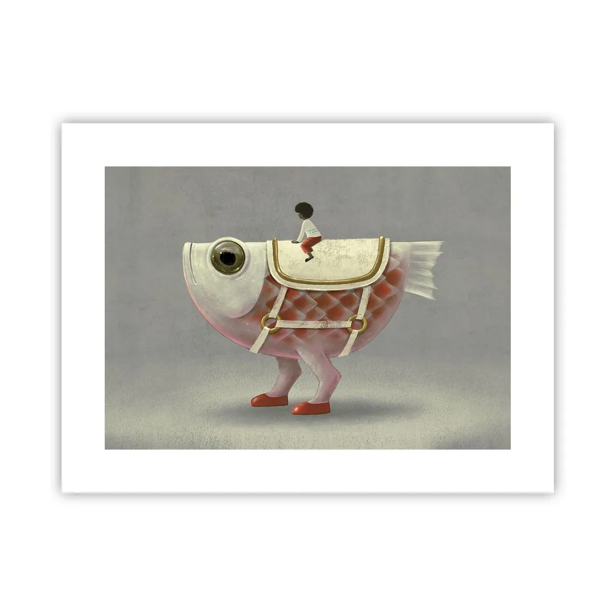 Poster - Fish Jockey - 40x30 cm