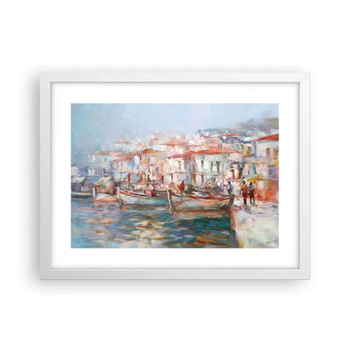 Poster in white frmae - Holidays in Pastel - 40x30 cm