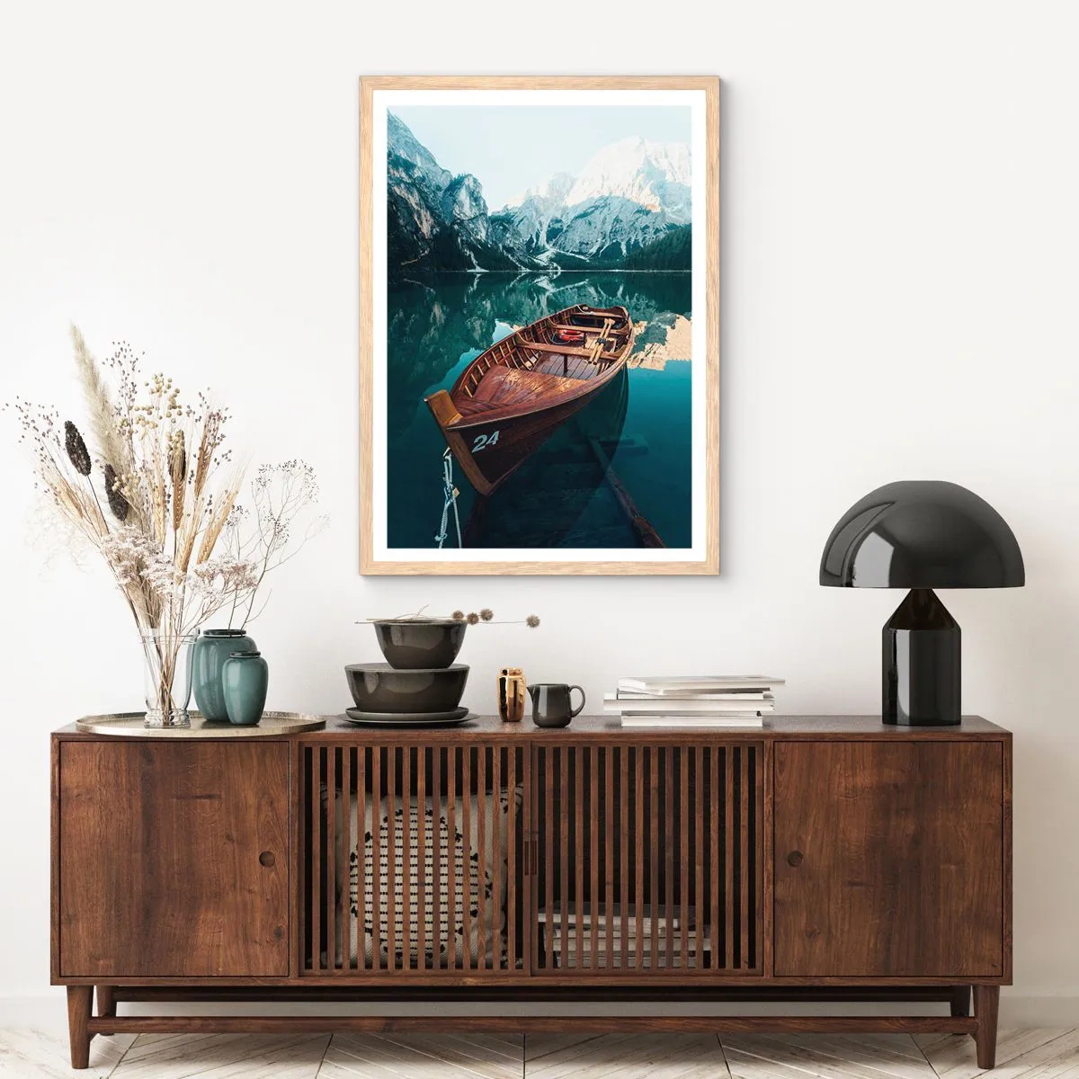 Poster in light oak frame - Like Painted on Glass - 50x70 cm