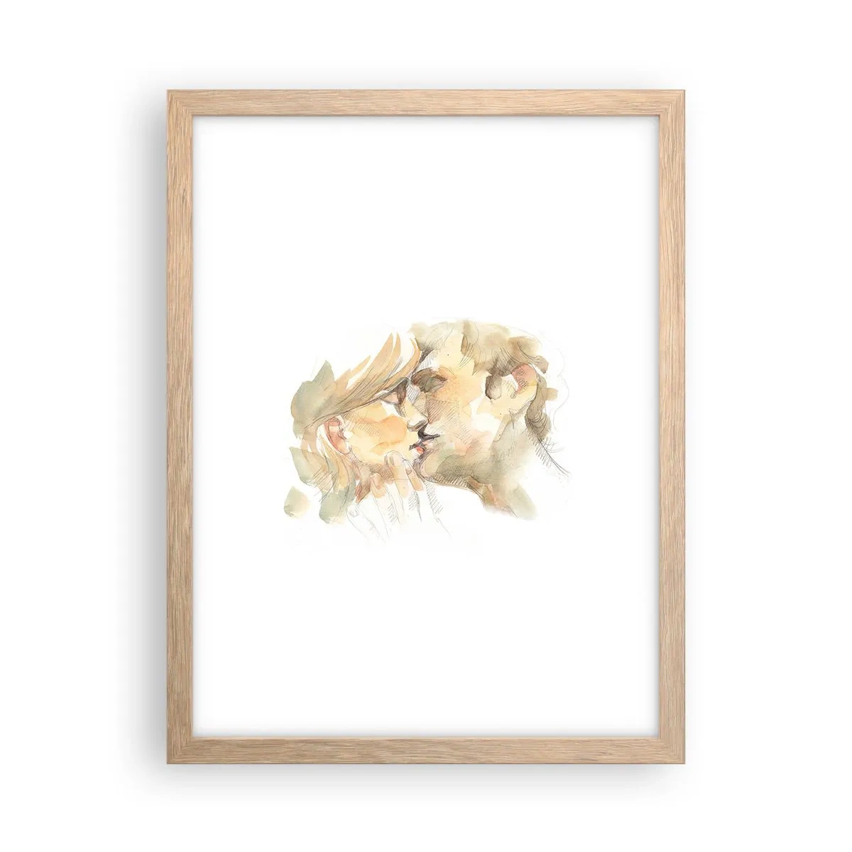 Poster in light oak frame - The Missing Half? - 30x40 cm