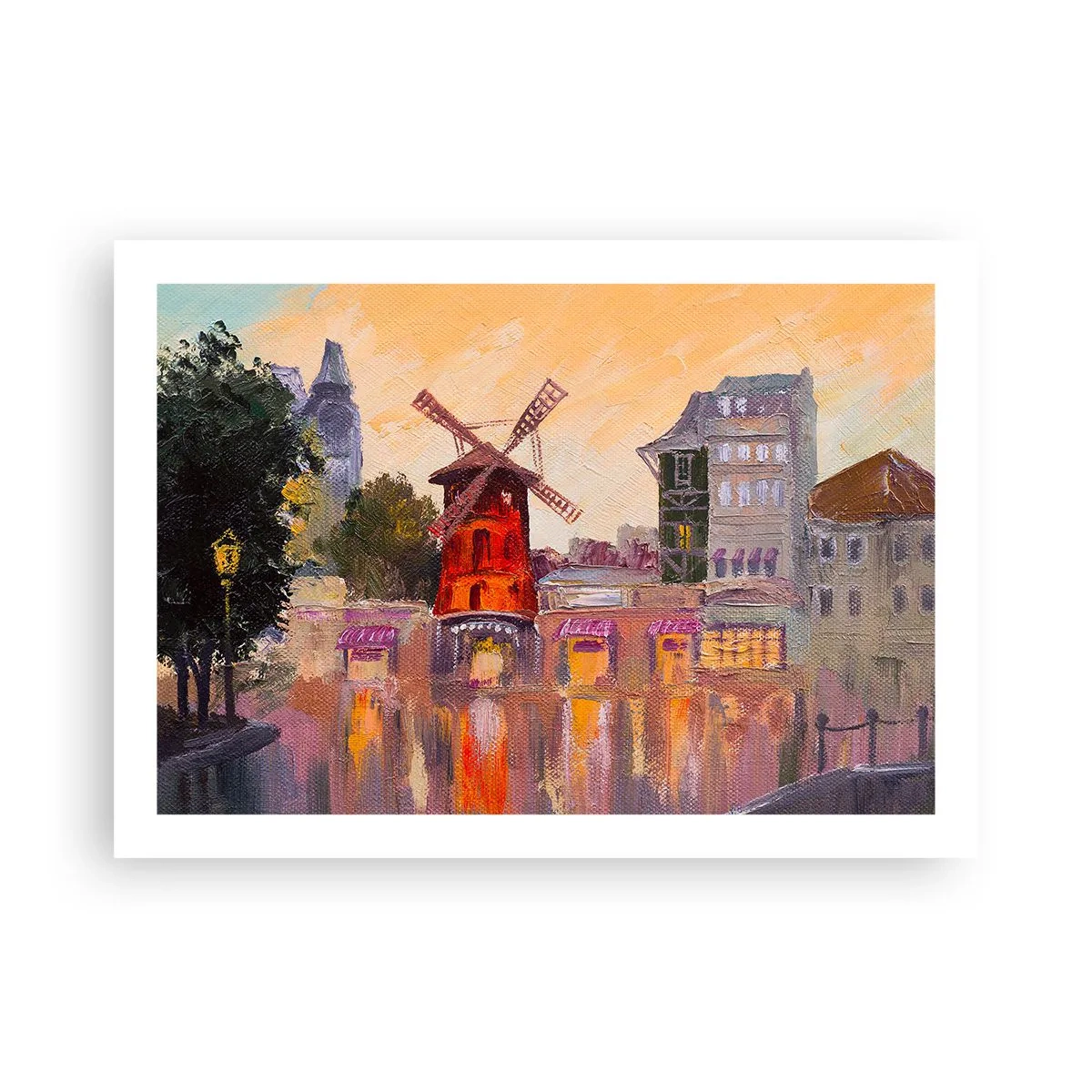 Poster - Icons of Paris - Moulin Rouge - 70x50 cm