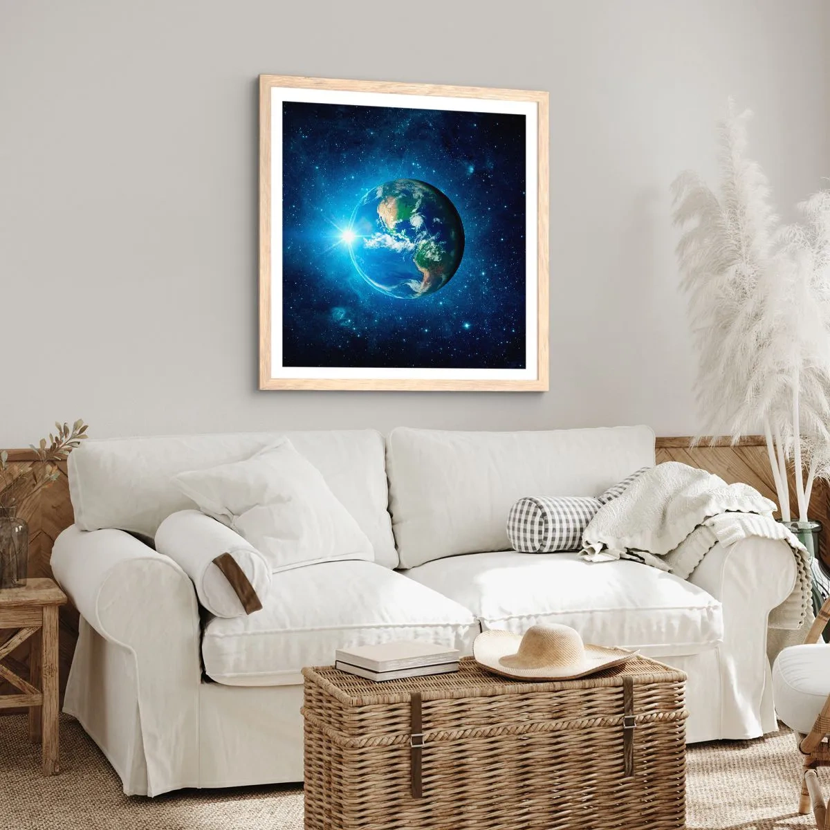 Poster in light oak frame - We Are in Heaven - 60x60 cm