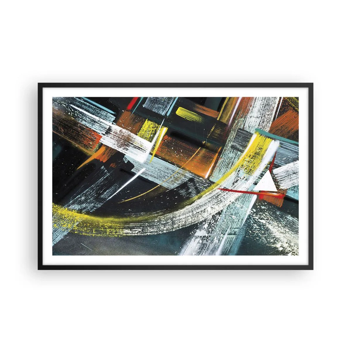 Poster in black frame - Energy of Movement - 91x61 cm
