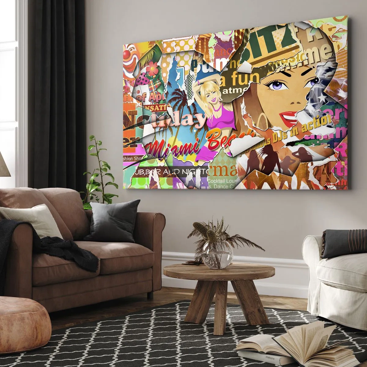 Canvas picture - Holiday Flashbacks - 100x70 cm