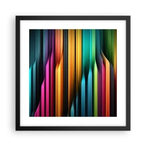 Poster in black frame - Light Organs - 40x40 cm