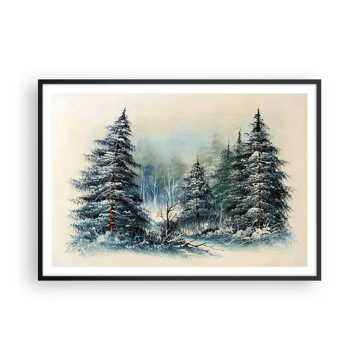 Poster in black frame - Ready for Christmas - 100x70 cm