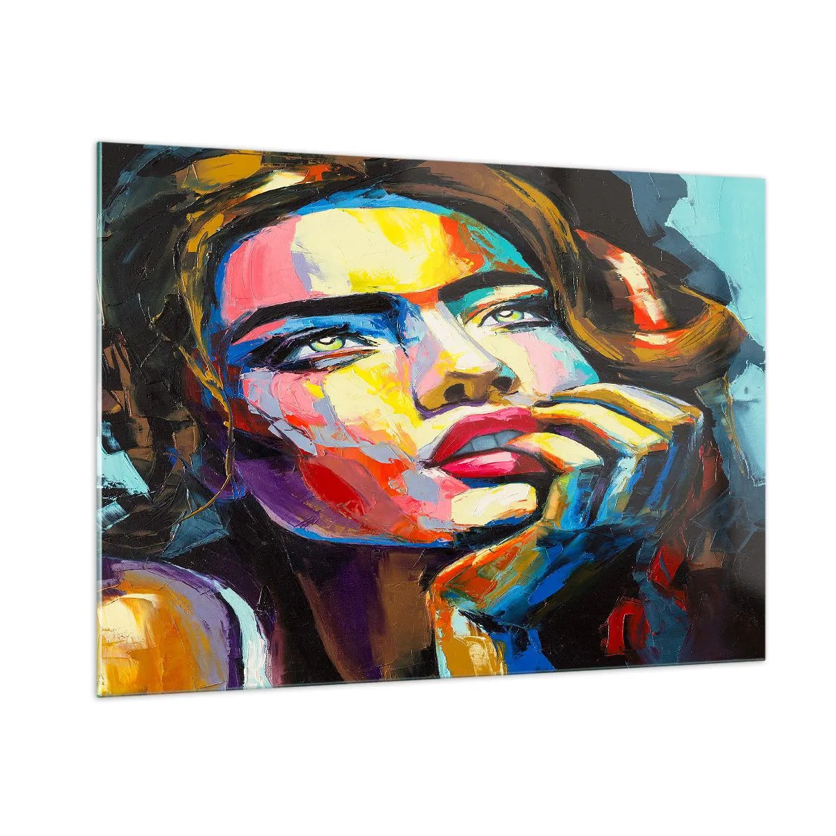 Glass picture - Dreams Like Birds Flying in the Sky - 100x70 cm